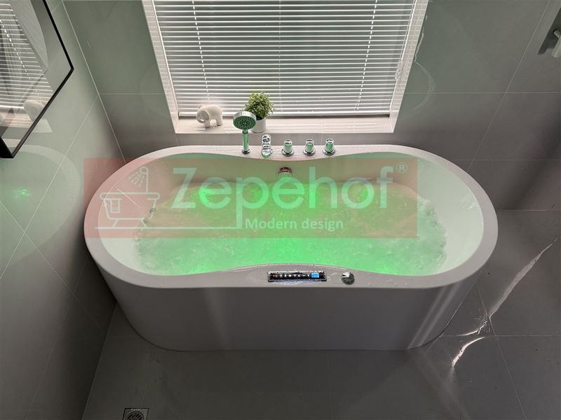 PIĘKNA OWALNA WANNA Z HYDROMASAŻEM 170X80 z 1 ODLEW GRZAŁKA zdjęcie 82