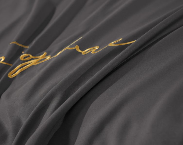 Pościel Z Haftem 160X200 Soft Grafitowa 2606 zdjęcie 6