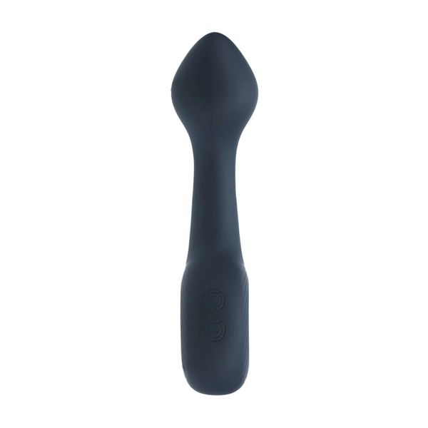 Vibrating Bulb Silicone Prostate Massager With Loop - Black zdjęcie 4