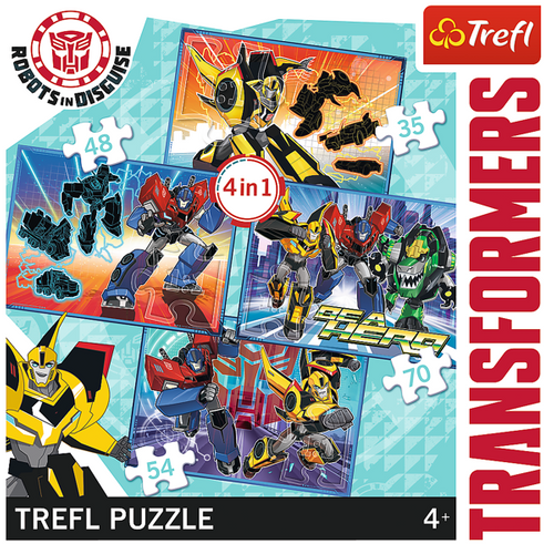 Trefl Puzzle 4w1 Czas na transformację na Arena.pl
