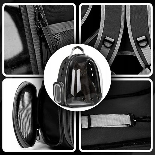 PLECAK DLA KOTA PSA TRANSPORTER PRZEZROCZYSTY WENTYLOWANY NA PSA NA KOTA na Arena.pl