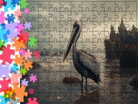 Puzzle tradycyjne Zwierzęta - Czapla