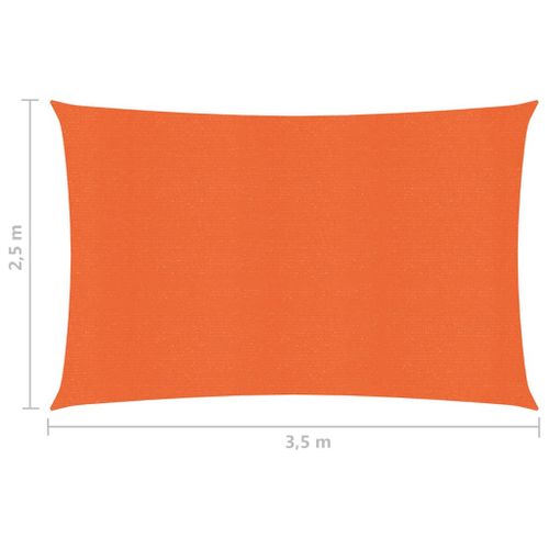 Żagiel przeciwsłoneczny, 160 g/m², pomarańcz, 2,5x3,5 m, HDPE na Arena.pl