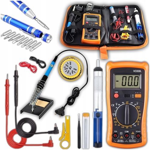 ZESTAW DO LUTOWANIA LUTOWNICZY LUTOWNICA MULTIMETR GROTY NAWIĘKSZY ZESTAW! na Arena.pl