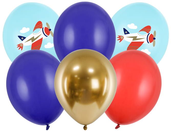 Balony 30 cm, Samolot, mix zdjęcie 1