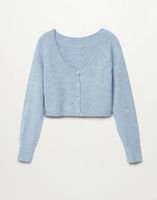 Mango Kardigan Neusi 87094047 Niebieski Regular Fit XL