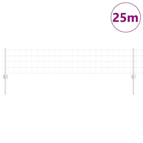 Ogrodzenie z słupkami Srebrny 0.4 x 25 m Stal na Arena.pl