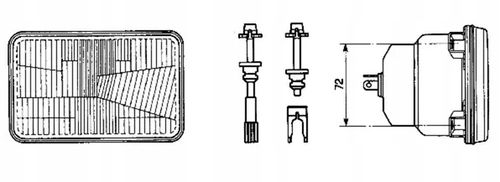 Element optyczny reflektora, prostokątny Cobo na Arena.pl