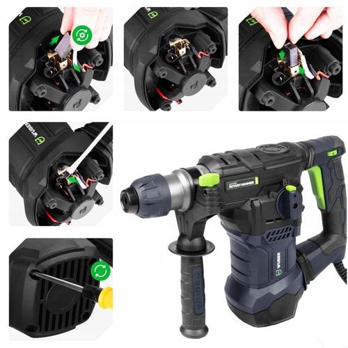 WIERTARKA MŁOTOWIERTARKA MŁOT UDAROWY 1500W MOCNA SDS+ WIERTŁA SZPICAK na Arena.pl