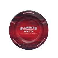 metalowa popielniczka elements red z magnesem