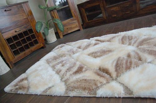 Dywan SHAGGY SOFT - 3D 2212 krem / brąz na Arena.pl