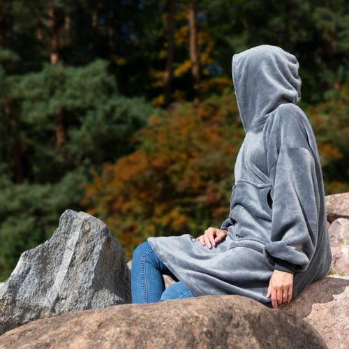 Bluzair - Bluza koc - Szary na Arena.pl