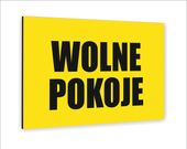 Tabliczka znak informacyjny dibond 30x20 WOLNE POKOJE