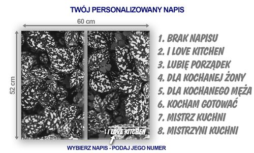 SZKLANA DESKA NA KUCHENKĘ 2x30x52 013C MONO LIŚCIE na Arena.pl