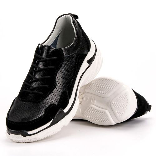 Czarne Skórzane Sneakersy r.40 na Arena.pl