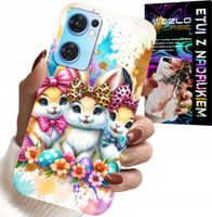 ETUI DO OPPO RENO7 5G - KRÓLICZKI, ŚWIĄTECZNE, KRÓLIK, WIELKANOC