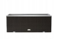Donica ogrodowa rattanowa 150x39x50 Czarna