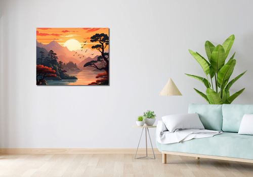 Obraz 90x70cm Złoty Zachód na Arena.pl