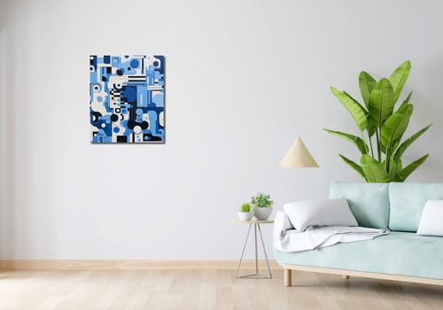 Obraz 50x60cm Niebieski Labirynt na Arena.pl