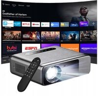 2 x PROJEKTOR RZUTNIK ANDROID SMART TV WIFI FULL HD 13000LM ZOOM 200" AUTOF