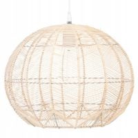 Naturalna lampa wisząca do sypialni salonu rattan