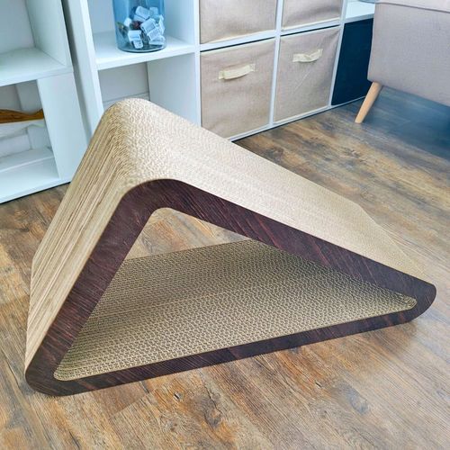 Drapak dla kota Trójkąt XXL | brązowy | 77x69x47x30 cm | Mruu&Pruu na Arena.pl