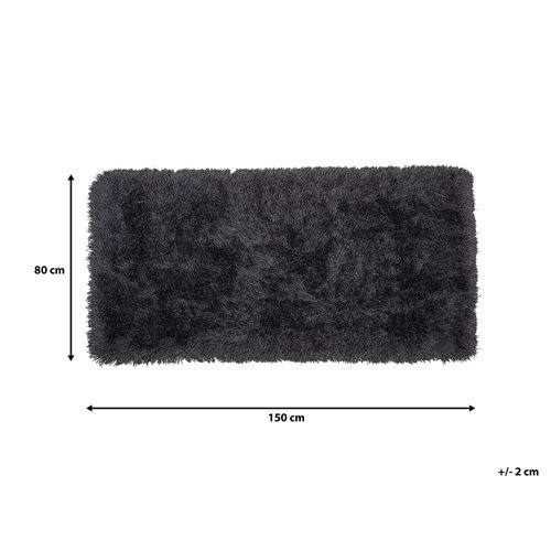 Dywan shaggy 80 x 150 cm czarny CIDE na Arena.pl