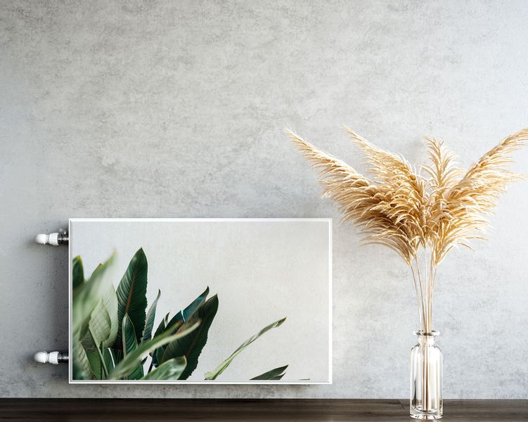 Mata MAGNETYCZNA Na Grzejnik Liście Beton Dekoracja 100cm x 60cm zdjęcie 5