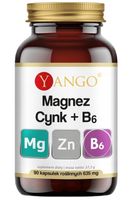 Yango Magnez Cynk B6 skurcze sen witamina B6 odporność 90 kapsułek