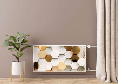 Osłona MAGNETYCZNA Na Grzejnik Heksagony Efekt 3D 110cm x 60cm na Arena.pl