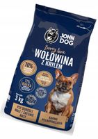 John Dog Berry Line Wołowina kryl 3kg mały pies