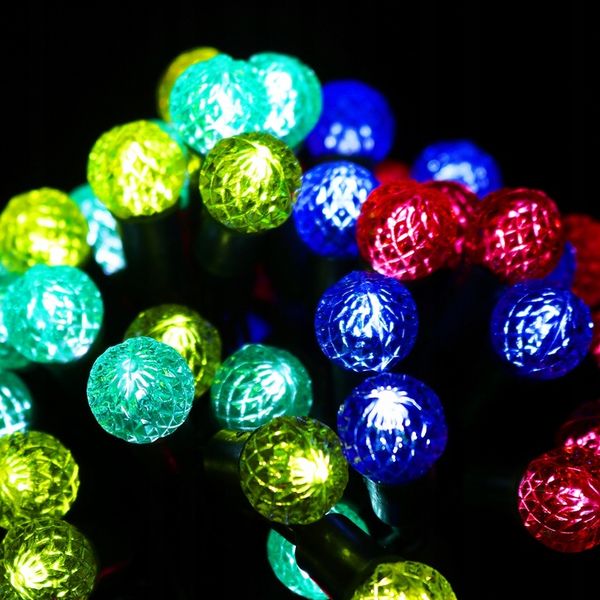 LAMPKI CHOINKOWE 50LED KRYSZTAŁOWE MULTIKOLOR zdjęcie 3