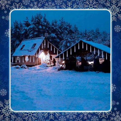 METEORY 10 SPOLI 50 CM 360 LED LAMPKI PADAJĄCY ŚNIEG SOPLE GIRLANDA 8 m na Arena.pl