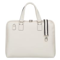 VERA PELLE torebka skórzana teczka A4 torba na laptopa V537 kremowa