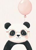 Plakat 13x18cm Wzory dla Dzieci, Dziewczynki i Chłopca - Panda