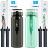 2x Butelka filtrująca Wessper TRITAN 0,68l + 4x Filtr wody Wessper Clarti