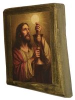 Ikona Jezus z Hostią mała