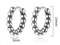 Kolczyki srebrne 925 Gotyk, Rock, Punk, Boho