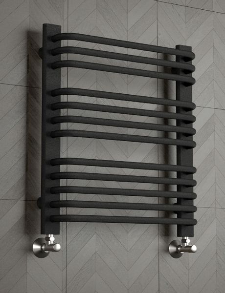 Grzejnik drabinkowy ALFA 480/400 czarna struktura zdjęcie 5