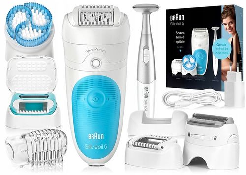 DEPILATOR BRAUN Silk-epil 5 SensoSmart WET&DRY + SPA + GOLARKA + na Arena.pl