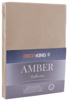 Prześcieradło DecoKing AMBER CAPPUCCINO 120-140x200+30