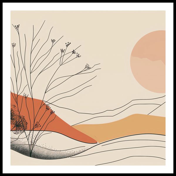 Plakat 90x90cm Pustynna Wydma zdjęcie 3