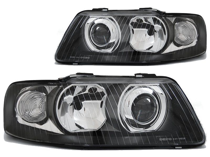 LAMPY REFLEKTORY Do AUDI A3 Od 2000 Do 2003 Roku BLACK DEPO zdjęcie 2