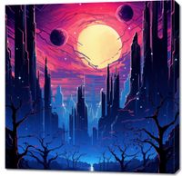 Obraz 90x90cm Gwieździste Miasto