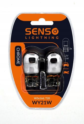 2x ŻARÓWKA SENSO WY21W W21W POMARAŃCZ CHROMOWANA na Arena.pl