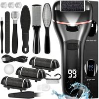 MEGA ZESTAW ELEKTRYCZNY LED PILNIK DO STÓP DO PIĘT PILNICZEK + NASADKI IPX7