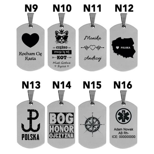 Nieśmiertelnik Z Grawerem Męski Srebrny 925 Wisior na Arena.pl