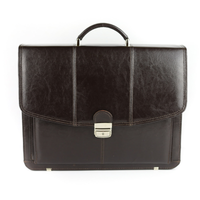 526 Teczka męska 3-komorowa-brąz KEMER