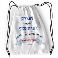 Plecak Taksówkarza Sportowy Szkolny Worek Torba Z Nadrukiem Ze Zdjęciem
