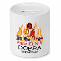 Dla Trenera Prezent Skarbonka Piekielnie Dobra Z Nadrukiem Ze Zdjęciem